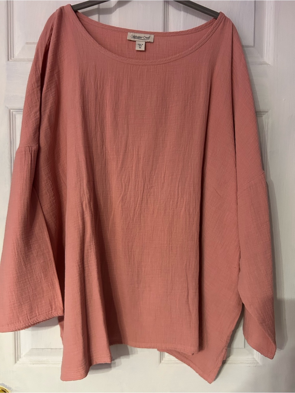 Coldwater Creek Dusty Rose Scoop-Neck Tunic